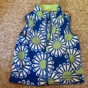 Girls LL Bean fleece vest